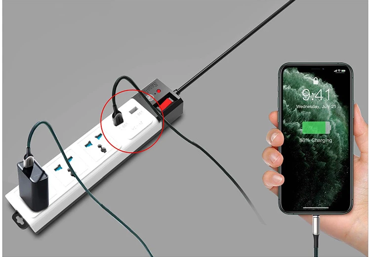 ổ cắm đa năng USB chống giật OC04.USB 3C/5M/10A Rạng Đông được tích hợp cổng sạc USB tiện lợi