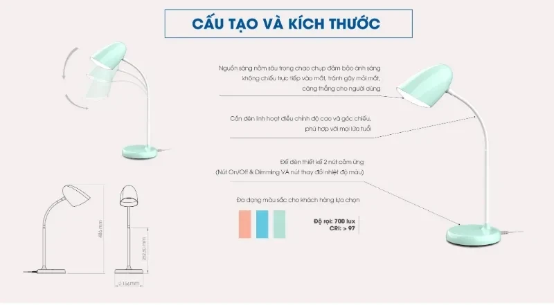 cầu tạo đèn bàn 38 plus