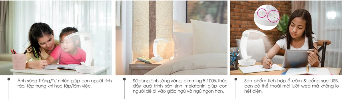 Đèn Led Bàn Học Cảm Ứng 7W RD-RL-39 dễ dàng ứng dụng trong cuộc sống